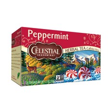CELESTIAL SEASONINGS 詩尚草本 薄荷茶, 無咖啡因草本茶 20茶包, 1.6g, 20包, 1盒