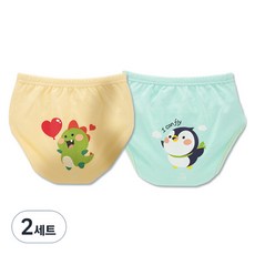 아가짱 프랜들리 6중 배변훈련팬티, 공룡, 펭귄, 2세트