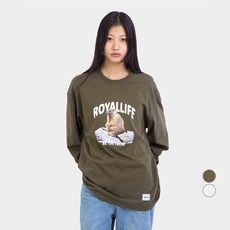 Royallife 남녀공용 마멋 롱슬리브 면 긴팔 티셔츠 RLLR3001