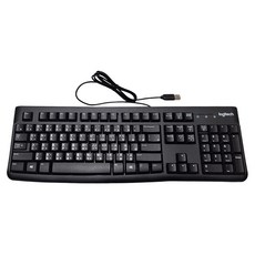 logitech 羅技 K120 有線鍵盤 USB, YU0042, 黑色