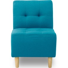 에보니아 112 1인용 소파의자 패브릭, 아쿠아블루