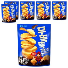 무뚝뚝감자칩 통후추 소금맛 과자, 60g, 6개