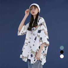 두봄 여성용 만인선학 반팔 셔츠