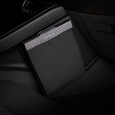 벤딕트 2세대 차량용 LED 쓰레기통 앞좌석 + 봉투, 블랙, 1세트 블랙 × 1세트, 블랙, 1세트