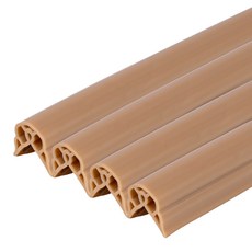 아가드 벌집 에어쿠션 PVC 모서리 보호대, 카페라떼, 4개
