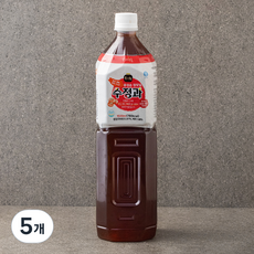 프레시오늘 신선냉장 맑은 계피 생강 5시간 윤성순 장모님 수정과, 1.5L, 5개