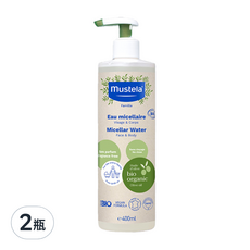 mustela 慕之恬廊 有機好橄潔膚水, 400ml, 2瓶