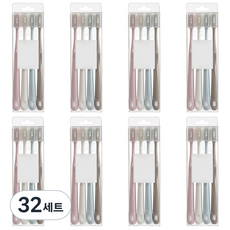 쁘띠마인 부드러운 기본 멀티컬러 칫솔 4종 세트, 32세트, 4개입