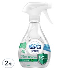 페브리즈 항균플러스 섬유탈취제 산뜻한향 본품, 370ml, 2개