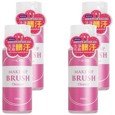 MEKO 刷具粉撲清潔液, 140ml, 4瓶