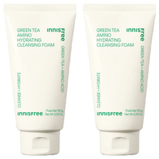 INNISFREE 綠茶保濕胺基酸潔面乳, 胺基酸和玻尿酸強化配方, 柔軟豐富胺基泡沫, 150g, 2條