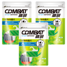 COMBAT 威滅 衣物除蟲片 衣櫃用 吊掛式 6個月長效除蟲, 3包