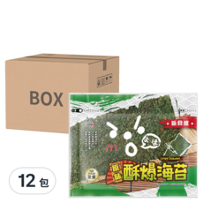 良澔 酥爆海苔, 原味, 32公克 X 12入, 32g, 12包
