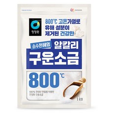 청정원 순수천혜염 알칼리 구운소금, 1kg, 1개