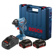 BOSCH 博世18V鋰電衝擊起子機套裝組 GDR180-LI，18V鋰電池，最大扭力160Nm，適用於金屬、木工和螺栓裝卸, 1組