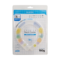 BLUEFEEL 冰心涼感環, 18°C 頸部降溫神器, 輕盈舒適, 160g, 1個