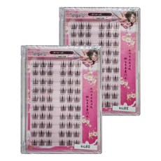 萌睫尚品 免膠自黏假睫毛 MJ山茶花 10排超大容量, 小繁花, 2盒
