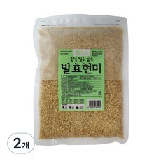 청그루 불릴 필요 없는 발효현미, 1kg, 2개