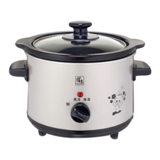 cook power 鍋寶 電燉鍋 1.5L, 環繞式均勻加熱, 低功率節能, 保溫功能, 分離式陶瓷內鍋, 透明強化玻璃鍋蓋, SE-1050-D