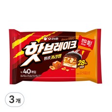 핫브레이크 땅콩카라멜, 574g, 3개