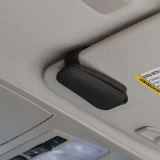 어니우니 자동차 선바이저 썬글라스클립, 블랙, 1개 1개, 블랙