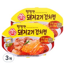 오뚜기 칼칼한 돼지고기김치찜, 180g, 3개