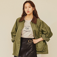 온앤온 여성용 자수 포인트 코튼 티셔츠 NE1XE903
