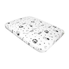 Outdoor Base 充氣床墊 舒柔床包套 (M適用) 100%聚酯纖維布 200cmX150cmX30cm, M, 太空歷險