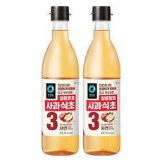 청정원 정통발효 사과식초, 470ml, 2개