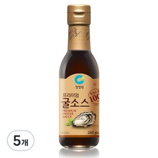 청정원 프리미엄 굴 소스, 260g, 5개