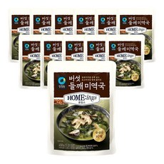 청정원 호밍스 버섯 들깨 미역국, 450g, 12개