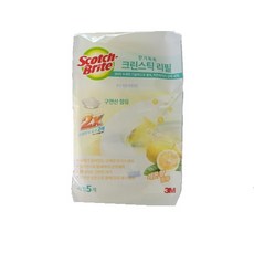 3M 스카치브라이트 크린스틱 향기톡톡 레몬향 리필 변기용수세미, 1개