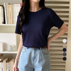 아피나르 베이직 고밀도 순면 반팔 티셔츠 피나르 베이직 크루넥 반팔 티셔츠