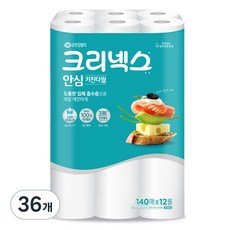 크리넥스 안심 키친타월, 140매, 36개
