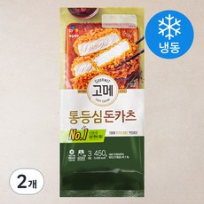 고메 통등심 돈카츠 (냉동), 450g, 2개 - 위드잇쌀돈까스