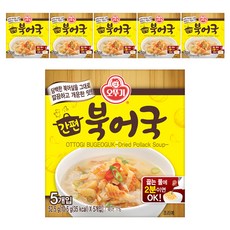 오뚜기 간편 북어국, 52.5g, 6개