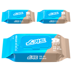 40 條用於裙子廚房桌子的濕巾, 3包