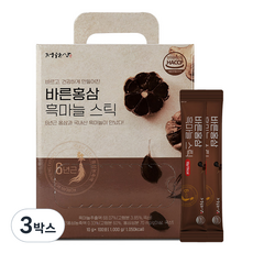 정원삼 바른홍삼 흑마늘 스틱 100p, 1kg, 3박스
