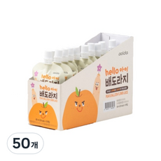 아올다 hello 아이 배도라지 주스 80ml x 10p, 혼합맛(배/도라지), 50개