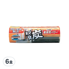 ST 雞仔牌 脫臭炭 衣櫃用, 搭配備長炭與活性炭的消臭劑，強力除臭, 300g, 6盒