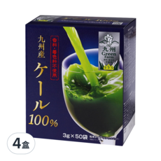 Global Garden 盛花園 日本九州產 100%羽衣甘藍菜青汁 50包, 150g, 4盒