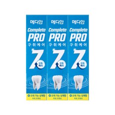 메디안 컴플리트프로 파워프레쉬 치약, 120g, 3개