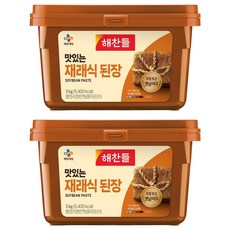 해찬들 맛있는 재래식 된장, 3kg, 2개