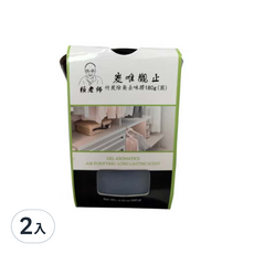 賴老師 炭唯觀止竹炭除臭去味膠180g 2入組 (衣櫥/鞋櫃/冰箱適用) 強力吸附異味, 180g, 2入
