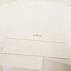 홀마크 무지 단색 편선지 4p + 봉투 2p 세트, 베이지, 5세트 베이지, 5세트