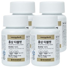 Nonghyup Energy Herb紅蔘錠 60g, 200顆, 4個