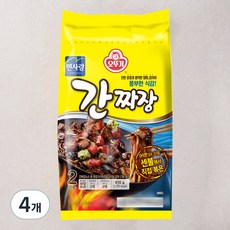 오뚜기 면사랑 무쇠솥에 볶은 간짜장 2인분, 4개, 610g