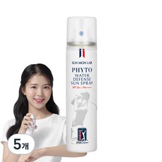 선몬랩 피토 워터 디펜스 선스프레이 SPF50+ PA++++, 80ml, 5개