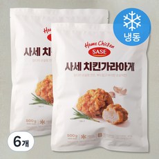 사세 치킨 가라아게 (냉동), 500g, 6개