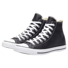 Converse Chuck Taylor All Star Hi 基本款高筒黑色帆布鞋, 24.5, 1雙, 黑色